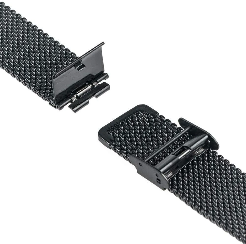 Watchband 18mm 20mm 22mm 24mm Universal Watchband Quick Release Watch Band Mesh Stainless Steel Strap Wrist Belt Bracelet Black Bracelet
