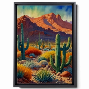 Watercolor Desert Wall Art Print, Desert Art Print, Southwestern Desert Landscape Print, Cactus Wall Art, Cactus Print, Southwest Decor, Art Prints, Arts