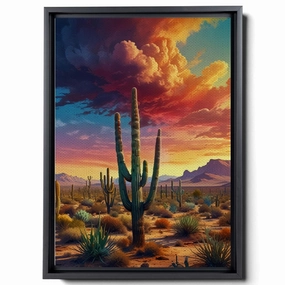 Watercolor Desert Wall Art Print, Desert Art Print, Southwestern Desert Landscape Print, Cactus Wall Art, Cactus Print, Southwest Decor, Wall Art, Arts