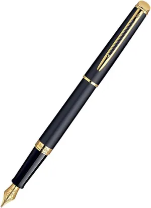 WATERMAN Hemisphere Matte Black GT Fountain Pen – FINE Nib