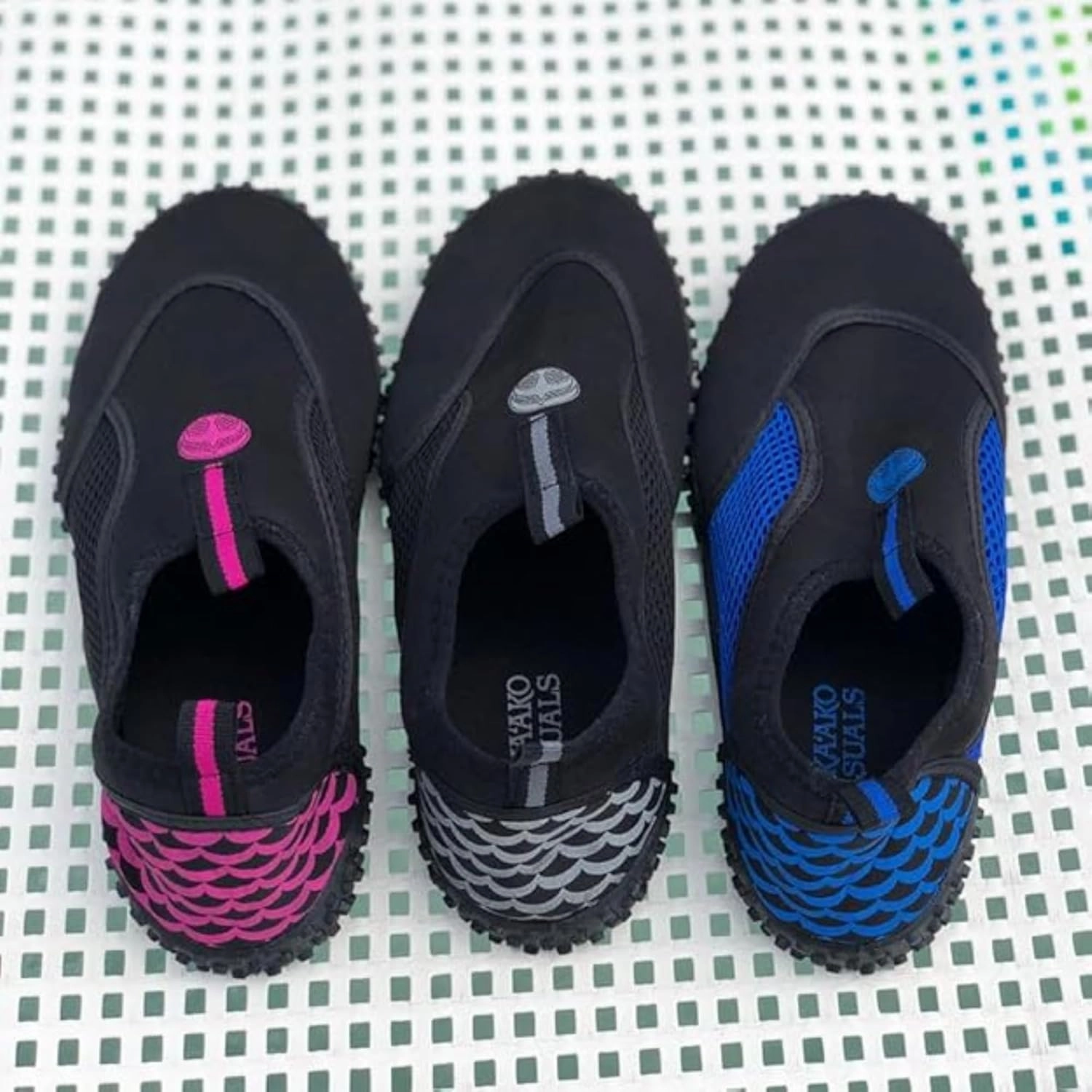 Watershoes for Women & Men – Adult Water Shoes with Breathable, Quick-Drying Mesh for Hiking, Surfing, Kayaking – Hawaii-Inspired Design – Aqua Socks for Swim Beach Lake Pool Cruise Essentials