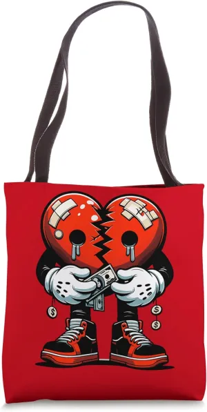 Wealthy Heart - Counting Cash, Heartbreak, Heart broken Emo Tote Bag