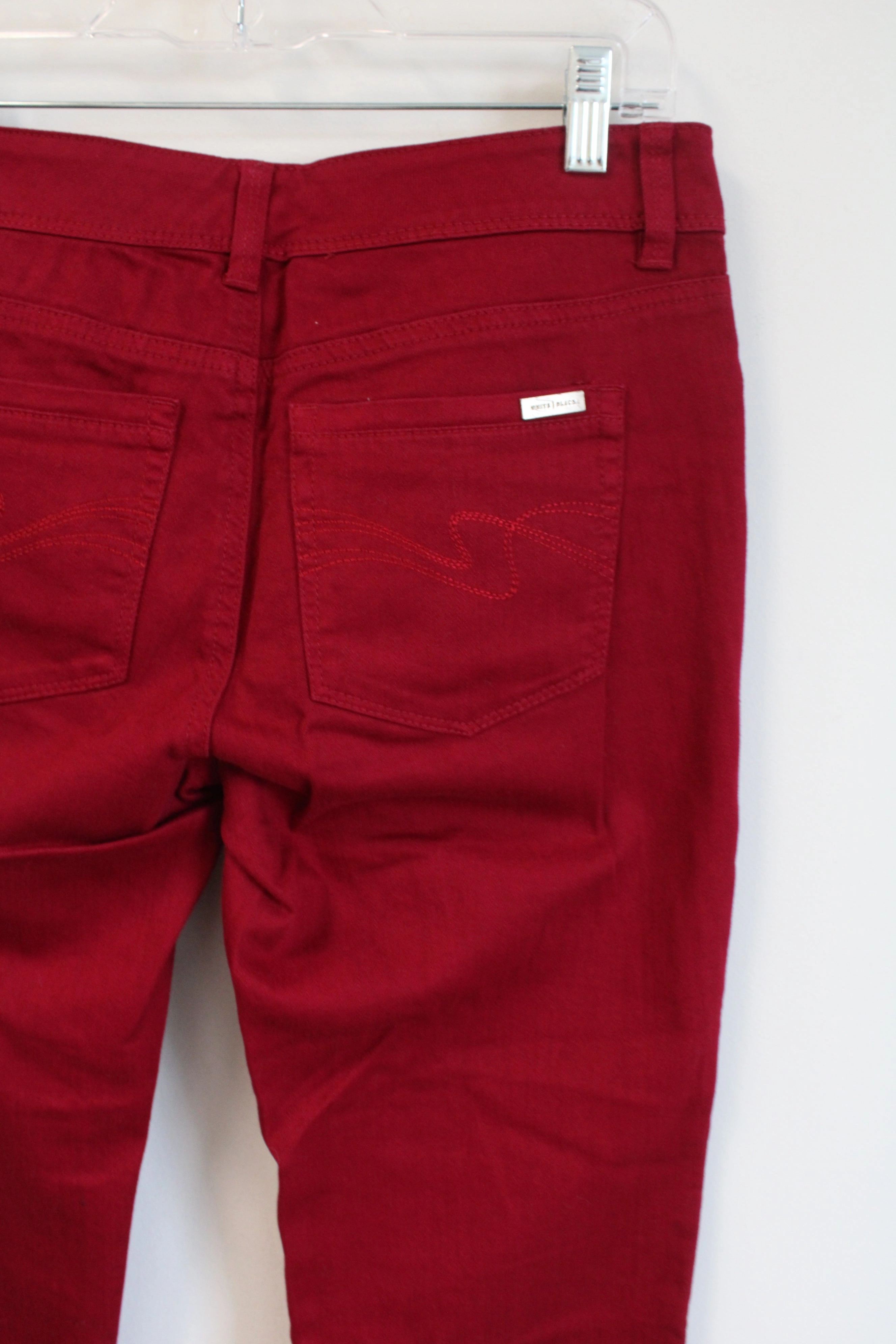 White House Black Market Red Slim Leg Pants | 2 Regular