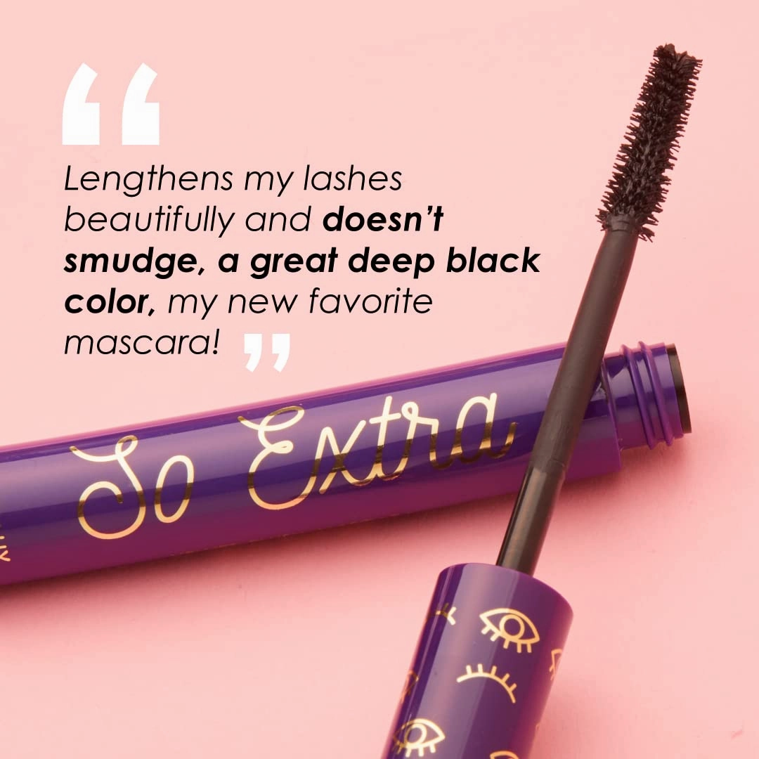 Winky Lux | So Extra Mascara and Liquid Eyeliner Bundle | Lengthening Mascara | Liquid Eyeliner | Black