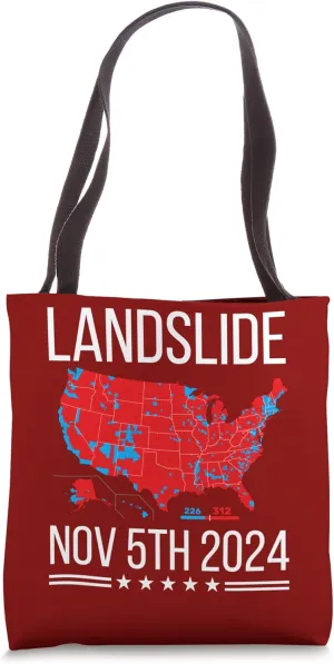 Winner Electoral Map 2024 Results Landslide Victory Tote Bag