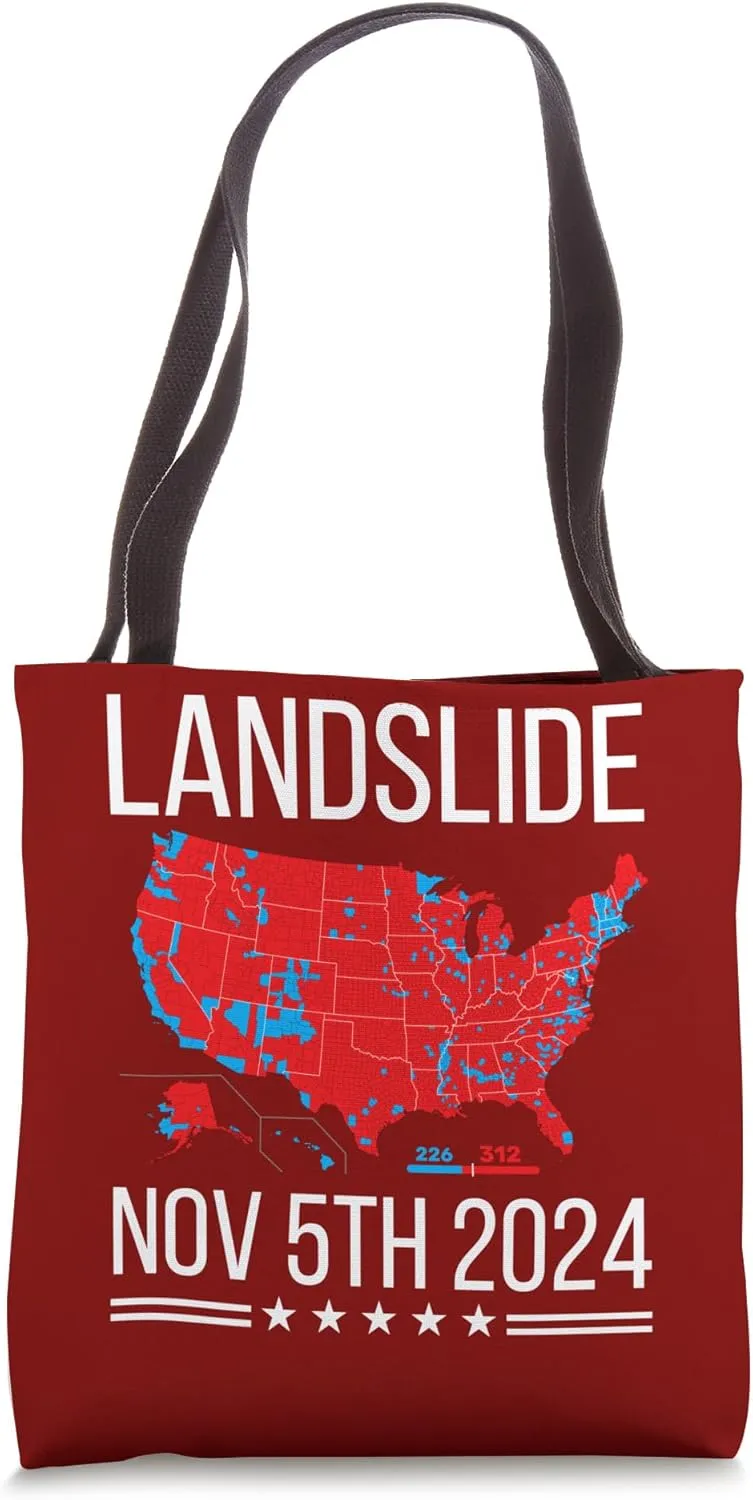 Winner Electoral Map 2024 Results Landslide Victory Tote Bag