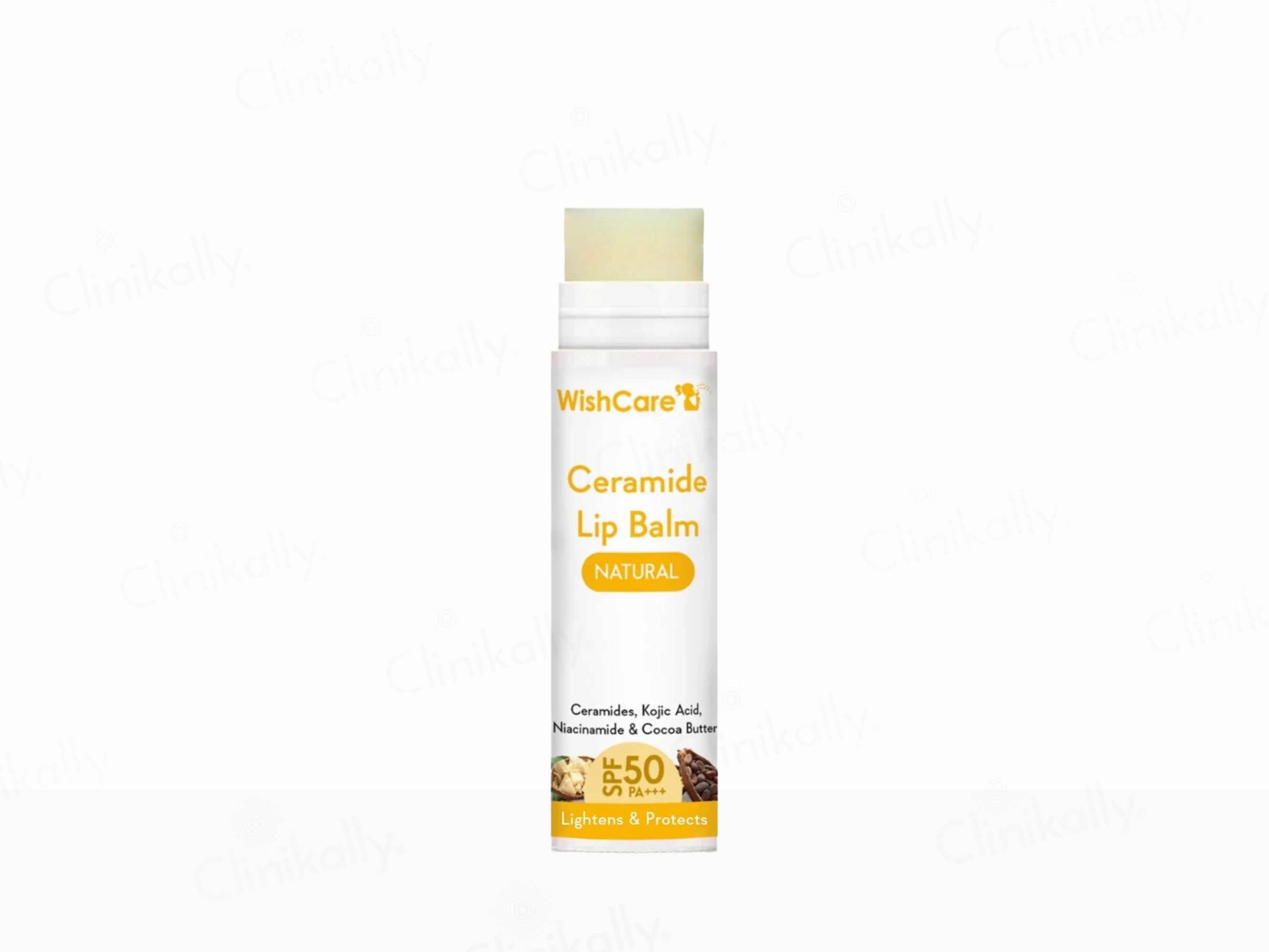 WishCare Ceramide Lip Balm - Natural SPF 50 PA   