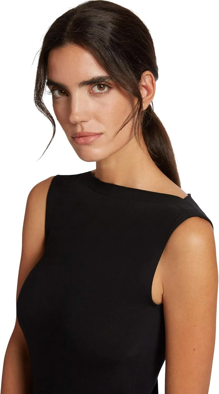 Wolford Aurora Top Sleeveless for Women Biodegradable Seamless Close Fit Knitted Neckline Casual Shirt