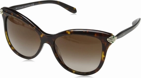 Women's BV6088 Sunglasses Matte Pale Gold/Orange Gradient Light Grey 54mm