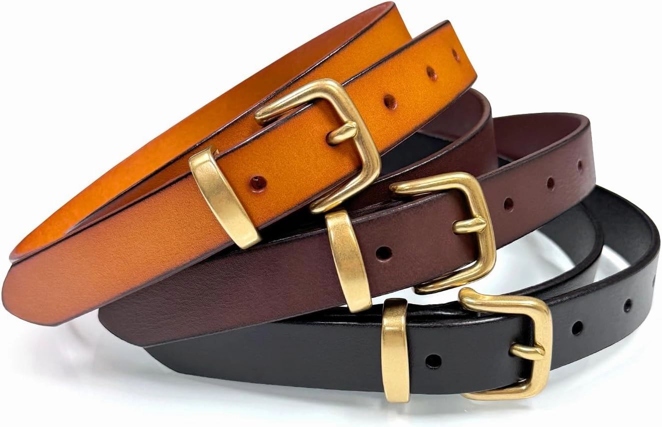 Women's Dress Belt or Studded Punk Dress Jean Belt, 1"(25mm) & 1-1/8"(30mm) wide