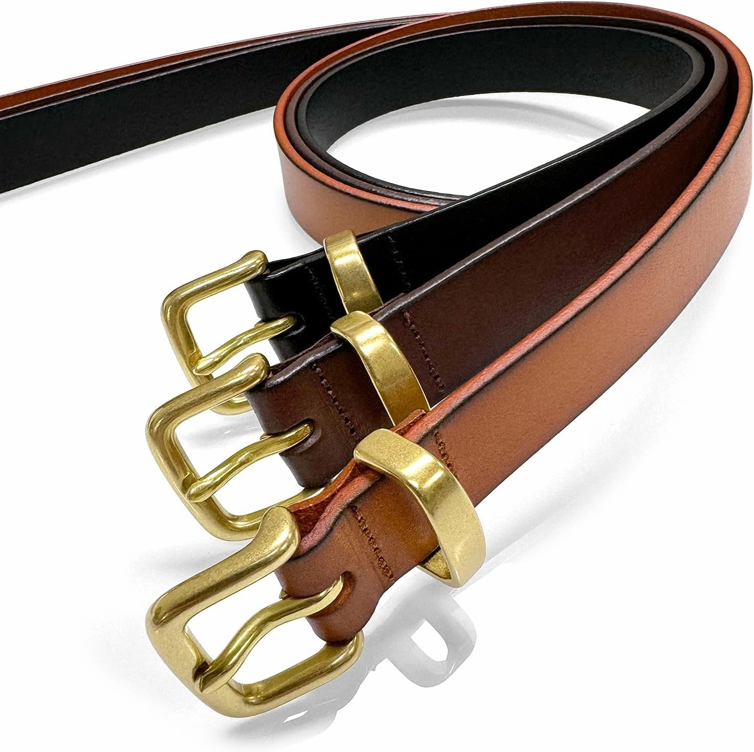 Women's Dress Belt or Studded Punk Dress Jean Belt, 1"(25mm) & 1-1/8"(30mm) wide