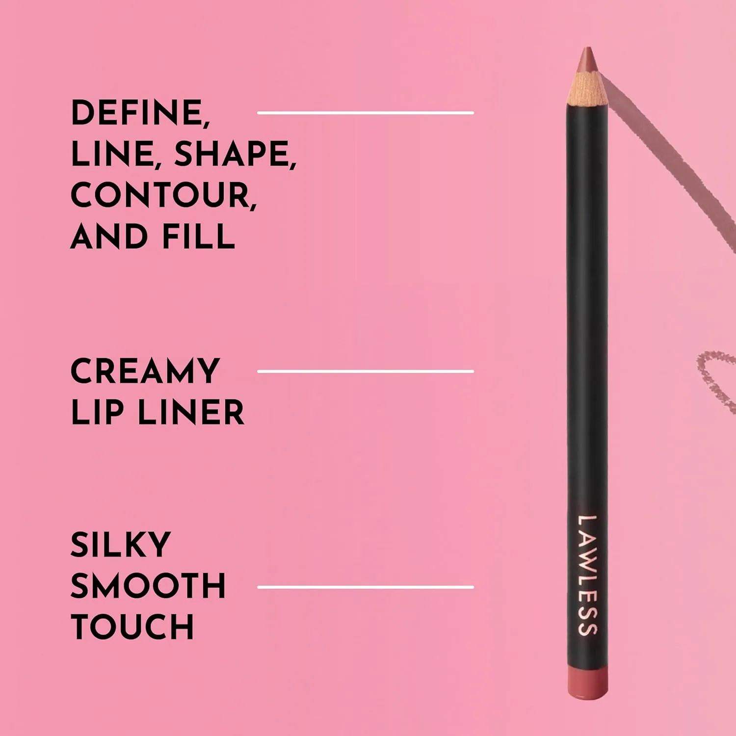 Women's Forget the Filler Definer Liner, Desert Mauve, Pink, 0.04 Ounce
