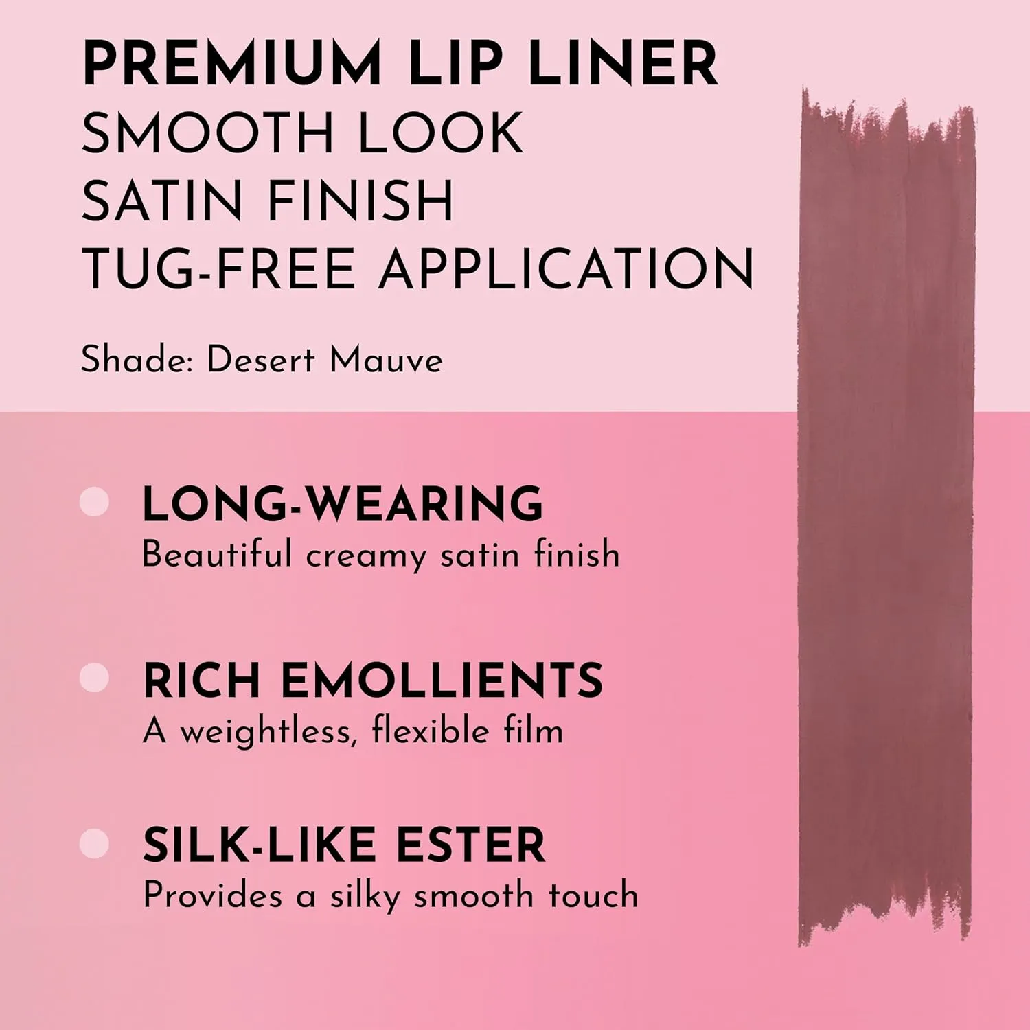Women's Forget the Filler Definer Liner, Desert Mauve, Pink, 0.04 Ounce