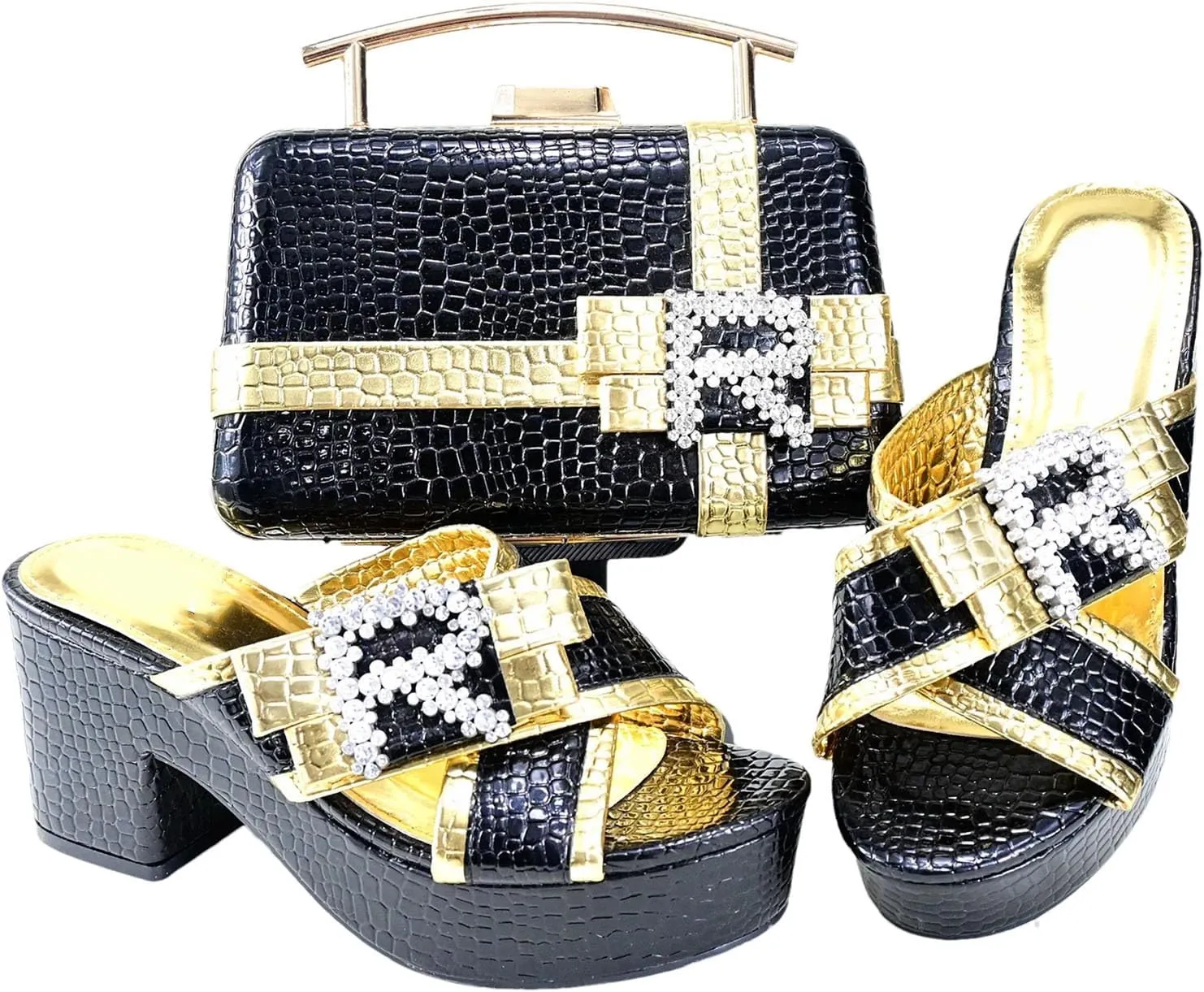 Women's Silver Italian Retro Slipper Set - Spring Wedding Essentials