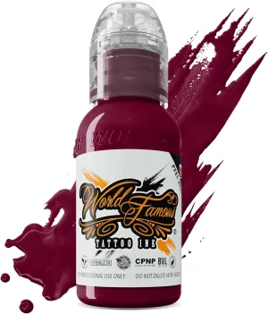 World Famous Pink Tattoo Ink, Vegan and Professional Ink, Made in USA, Abby Magenta, 1 oz