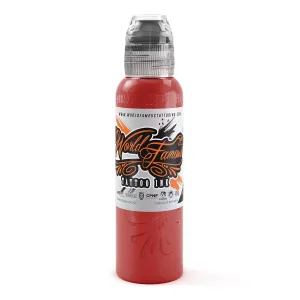 World Famous Red Tattoo Ink, Vegan and Professional Ink, Made in USA, Sailor Jerry Red, 2 oz