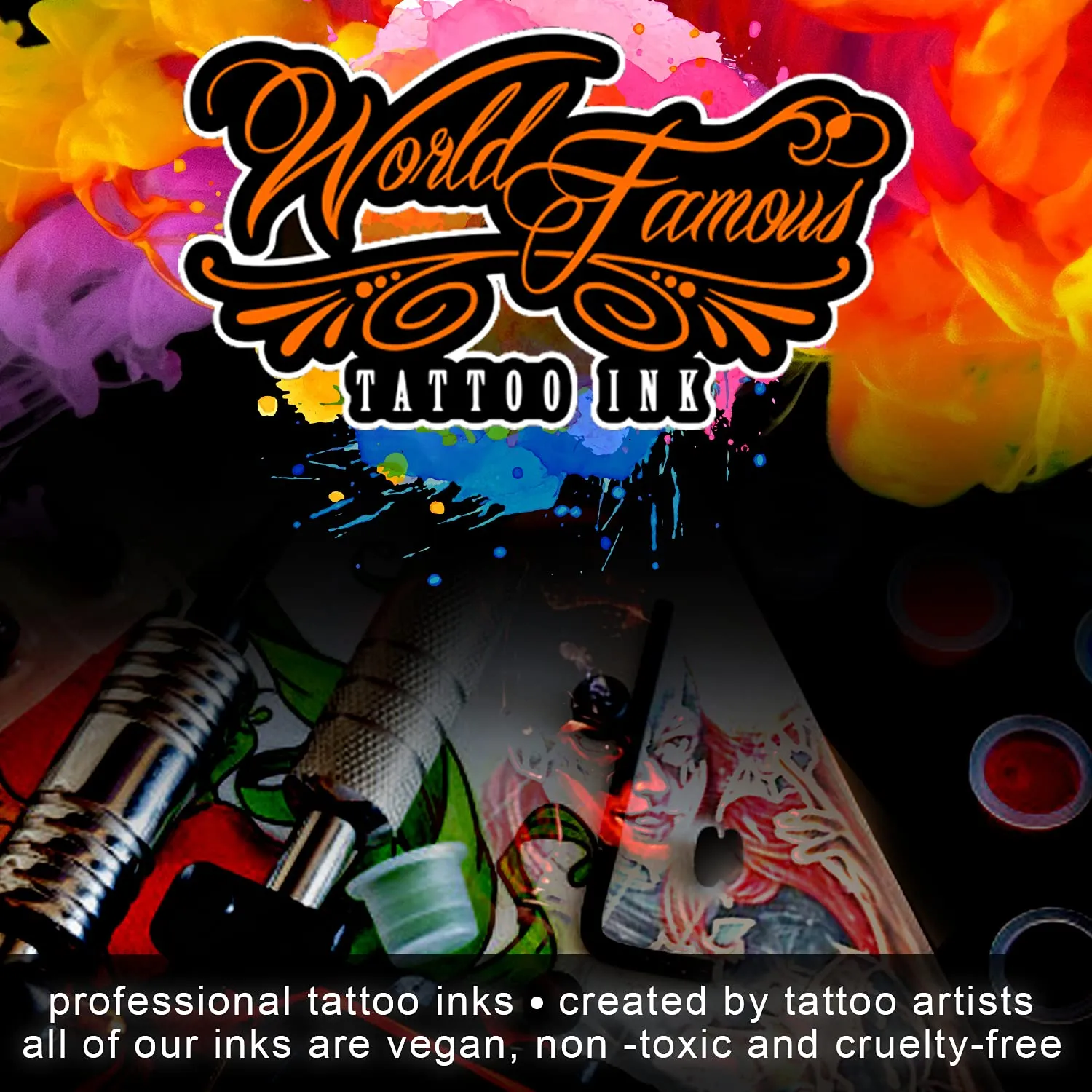 World Famous Red Tattoo Ink, Vegan and Professional Ink, Made in USA, Sailor Jerry Red, 2 oz