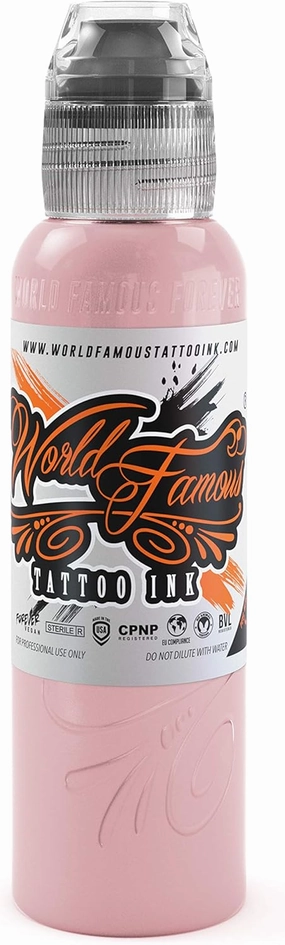 World Famous Pink Tattoo Ink, Vegan and Professional Ink, Made in USA, Pink Grapefruit, 2 oz