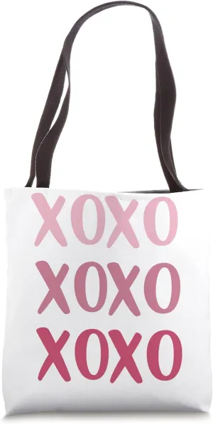 Xoxo Pink Letters Stylish Bold Sweetheart Tote Bag