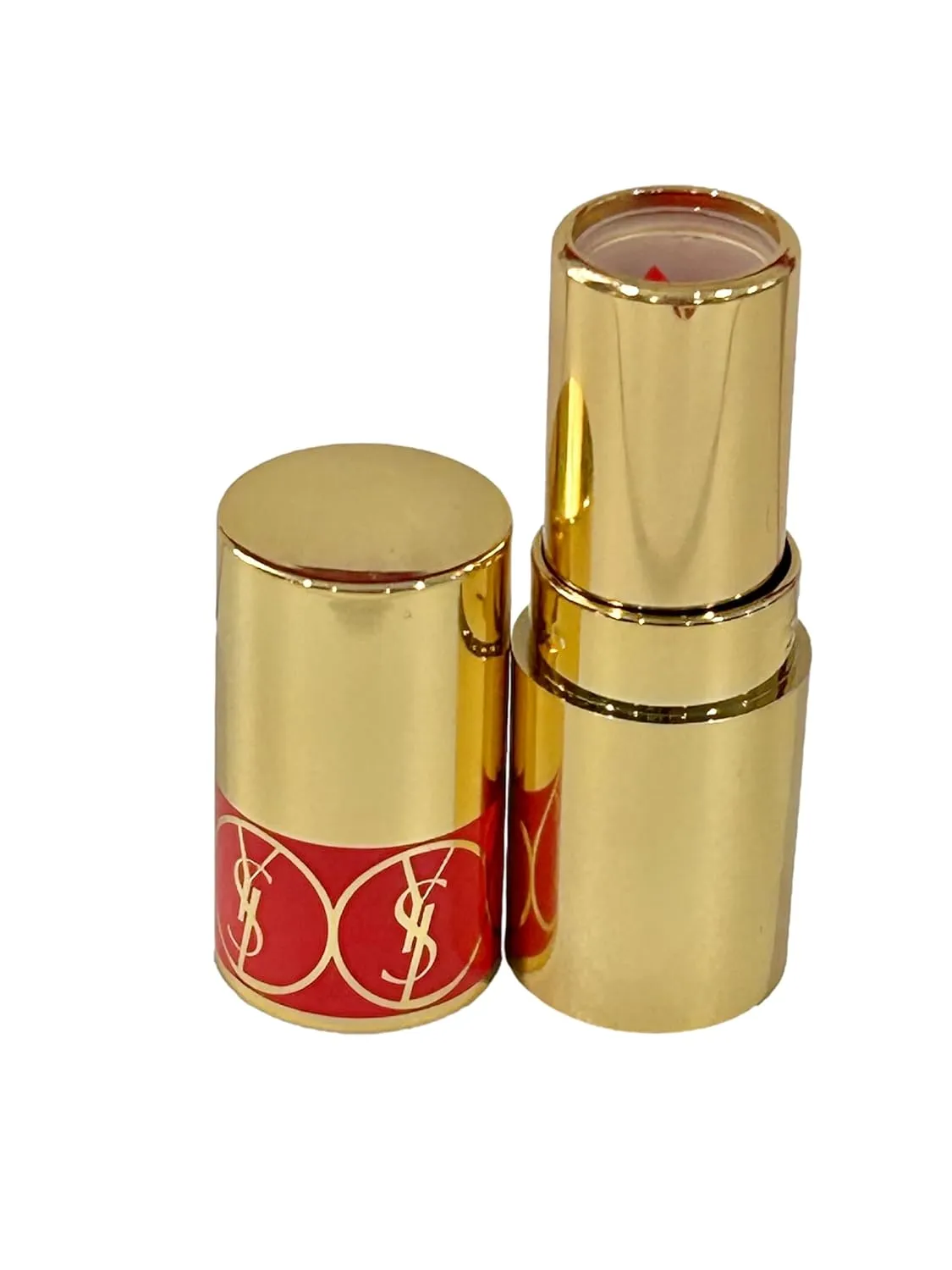 Yves Saint Laurent Rouge Volupte Shine Lipstick Balm # 45 Red Rouge Tuxedo MINI/SMALL/SAMPLE SIZE/TRAVEL SIZE