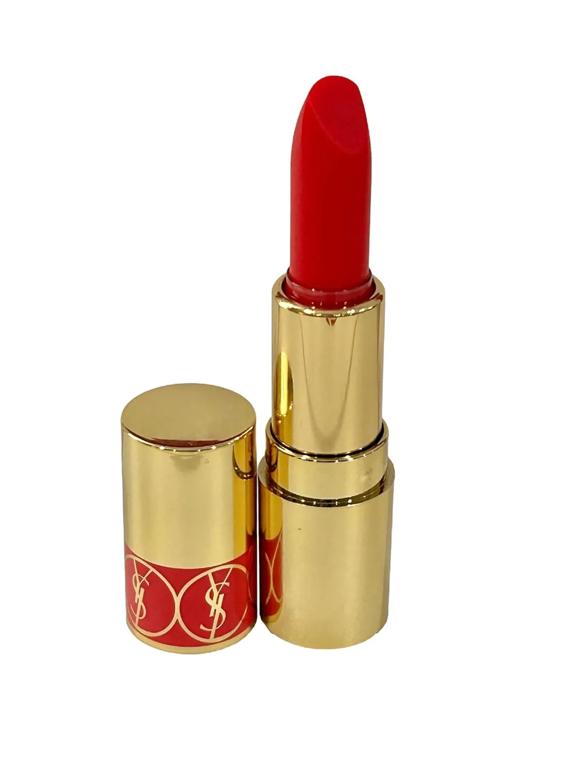 Yves Saint Laurent Rouge Volupte Shine Lipstick Balm # 45 Red Rouge Tuxedo MINI/SMALL/SAMPLE SIZE/TRAVEL SIZE