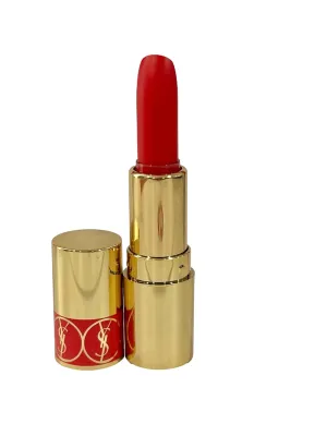 Yves Saint Laurent Rouge Volupte Shine Lipstick Balm # 45 Red Rouge Tuxedo MINI/SMALL/SAMPLE SIZE/TRAVEL SIZE