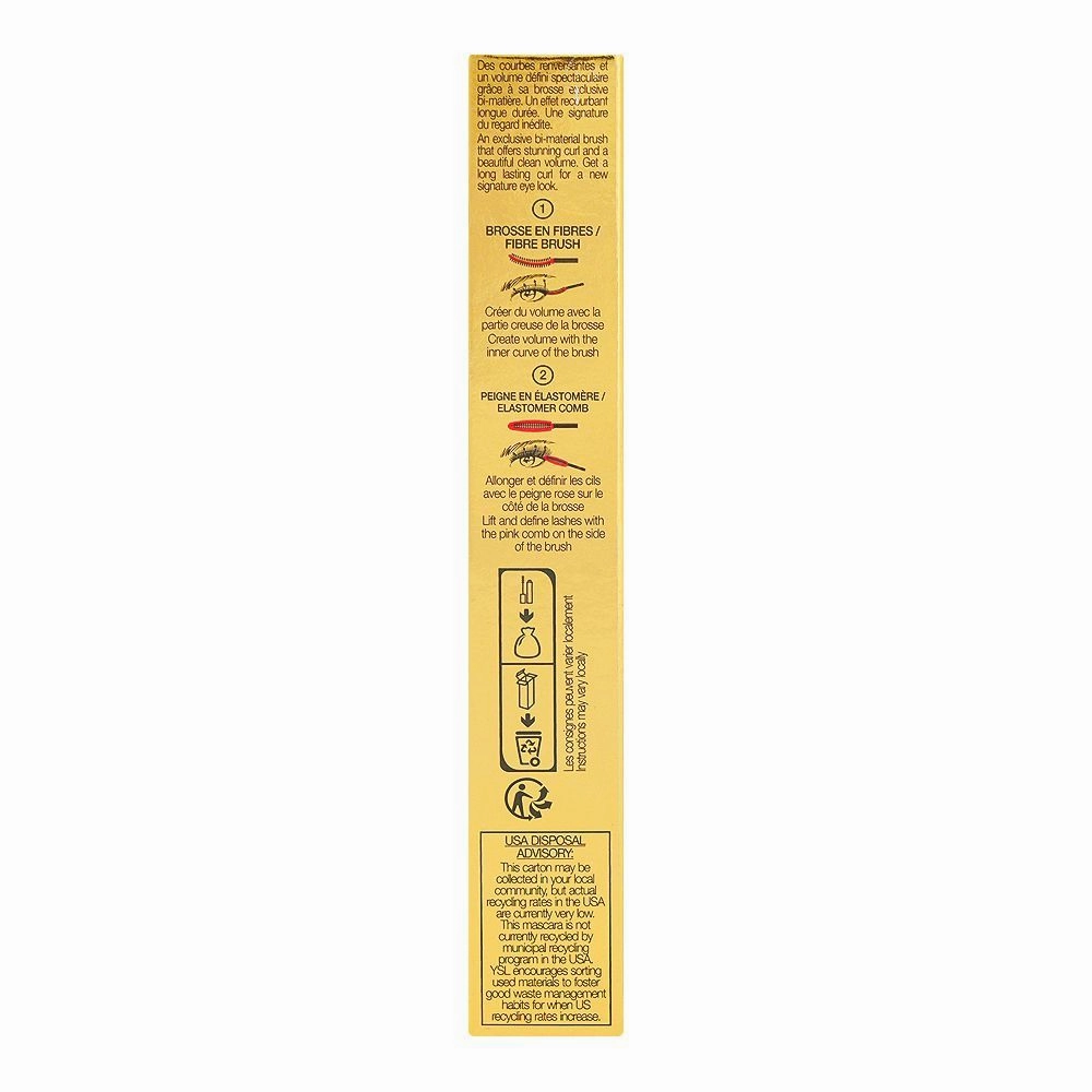 Yves Saint Laurent Faux Cils Clean Volume & Length Curling Mascara, 6.6ml, 1 Rebellious Black