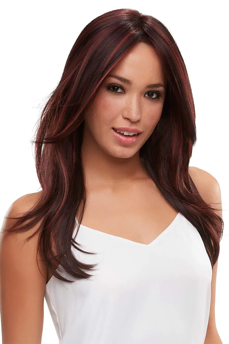 Zara Petite Lace Front & Monofilament Synthetic Wig by Jon Renau in 1B, Length: Long