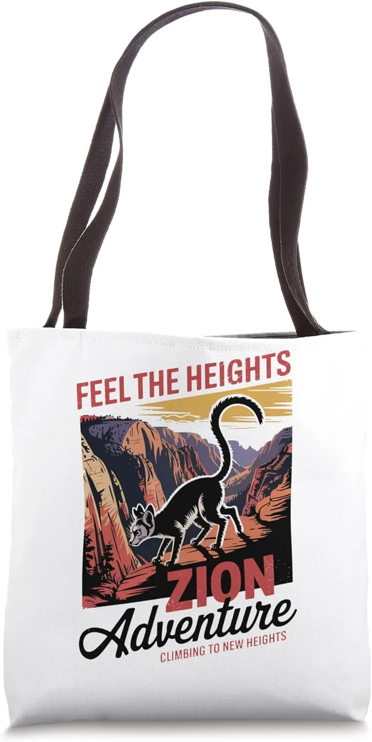 Zion National Park -Vintage Zion Hiking Tote Bag