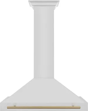 ZLINE 36" Autograph Edition Stainless Steel Range Hood with Stainless Steel Shell and Champagne Bronze Accents (KB4STZ-36-CB)